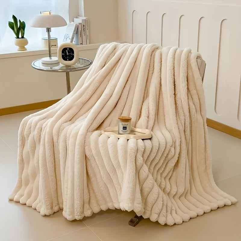 VeluLuxe – Kuscheldecke aus Kunst-Kaninchenfell