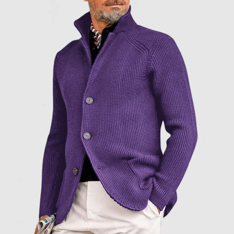 Luca™ - Cardigan élégant à revers pour homme
