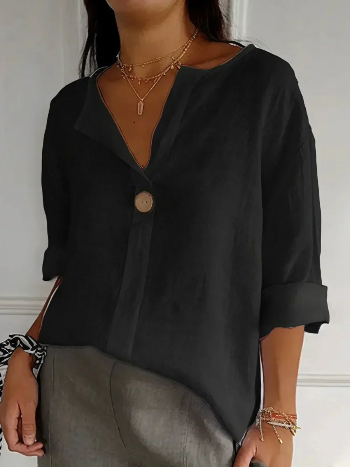 Louise™ - Chique Komfort Bluse