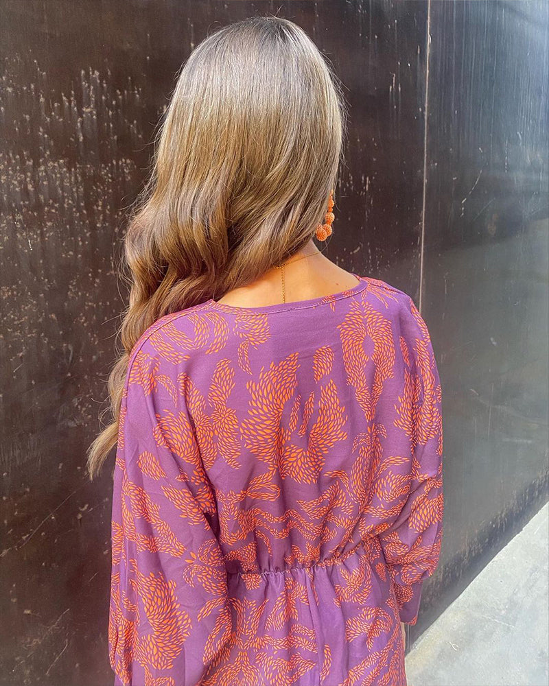 Frieda™ | Barock-Muster Midi-Kleid