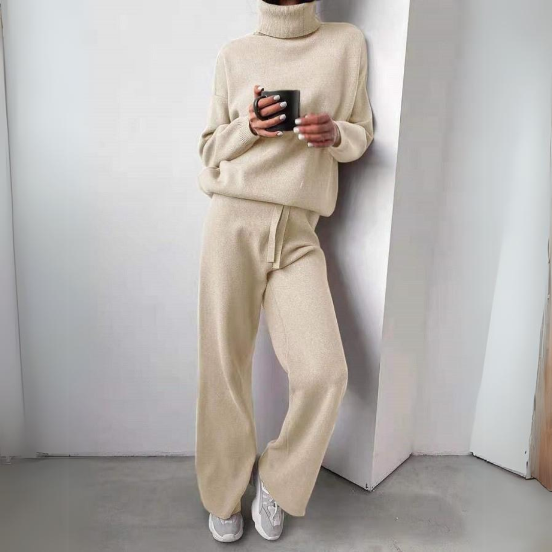 Vanessa - 2-teiliges Set, Pullover mit Rollkragen und lange Hose