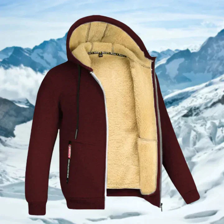 Gilben - Veste d'hiver homme à capuche et polaire