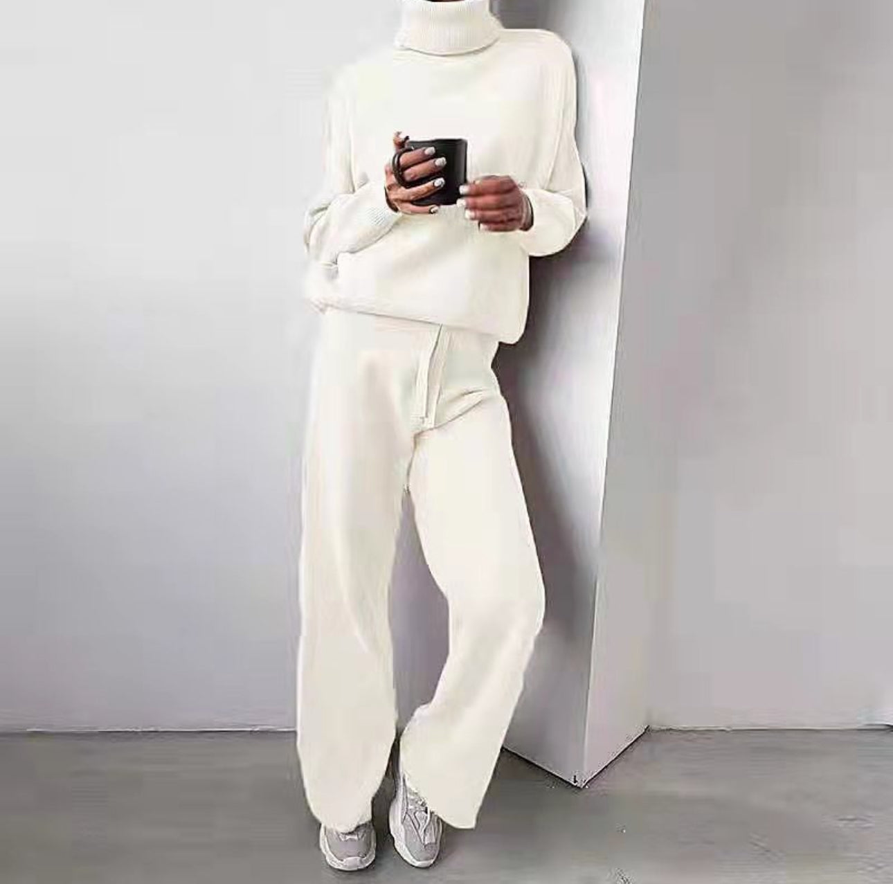 Vanessa - 2-teiliges Set, Pullover mit Rollkragen und lange Hose