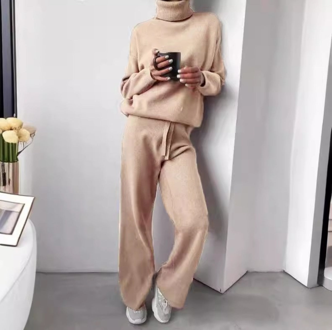 Vanessa - 2-teiliges Set, Pullover mit Rollkragen und lange Hose