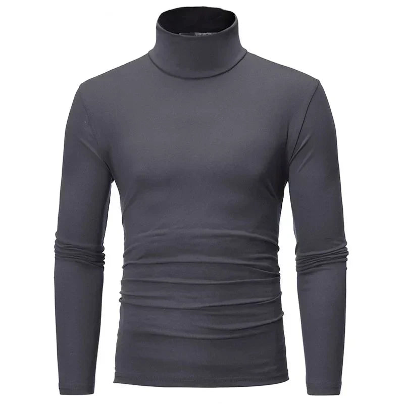 Leon™ – Pull col roulé slim classique
