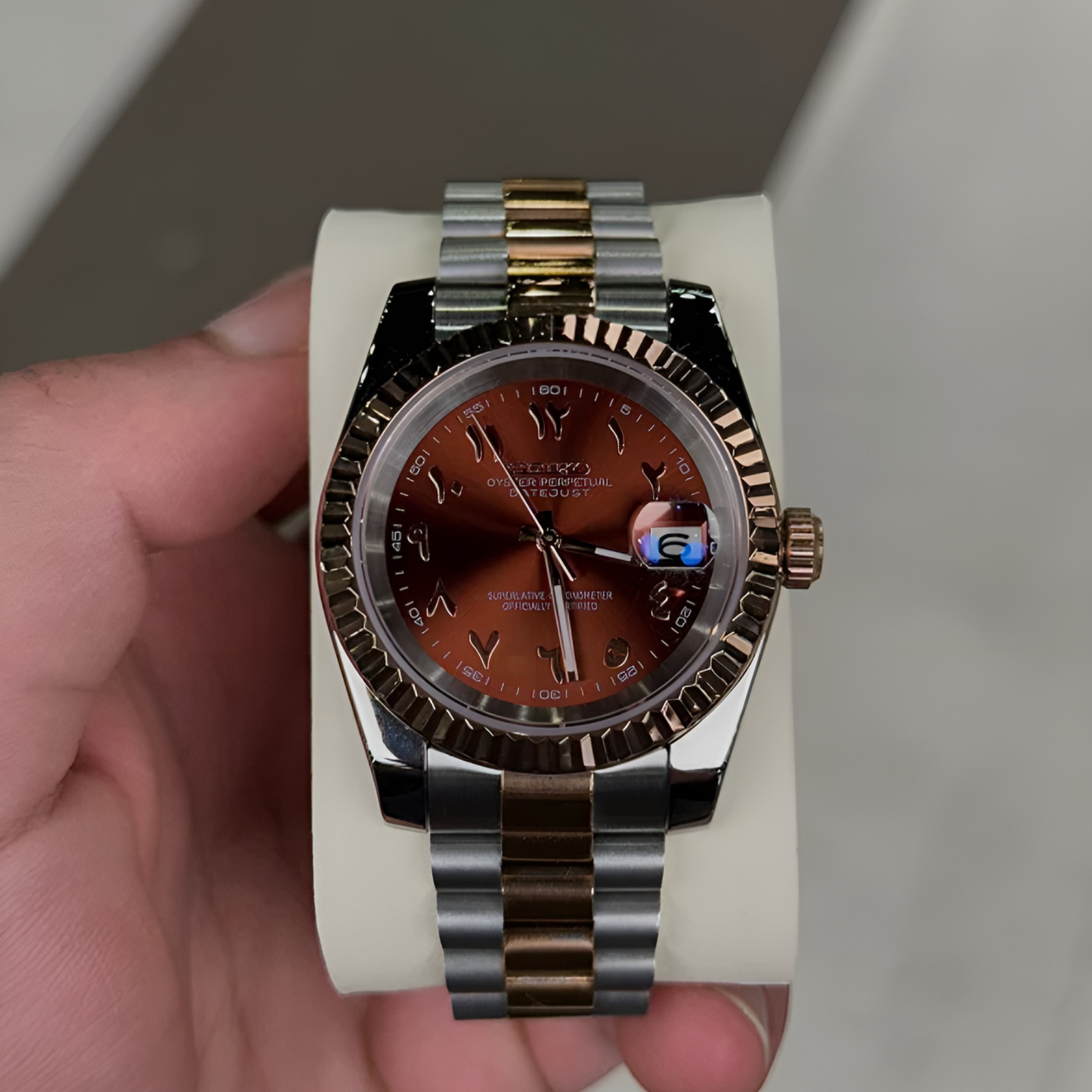 EdelNest™ Chocolate Arabic Dial