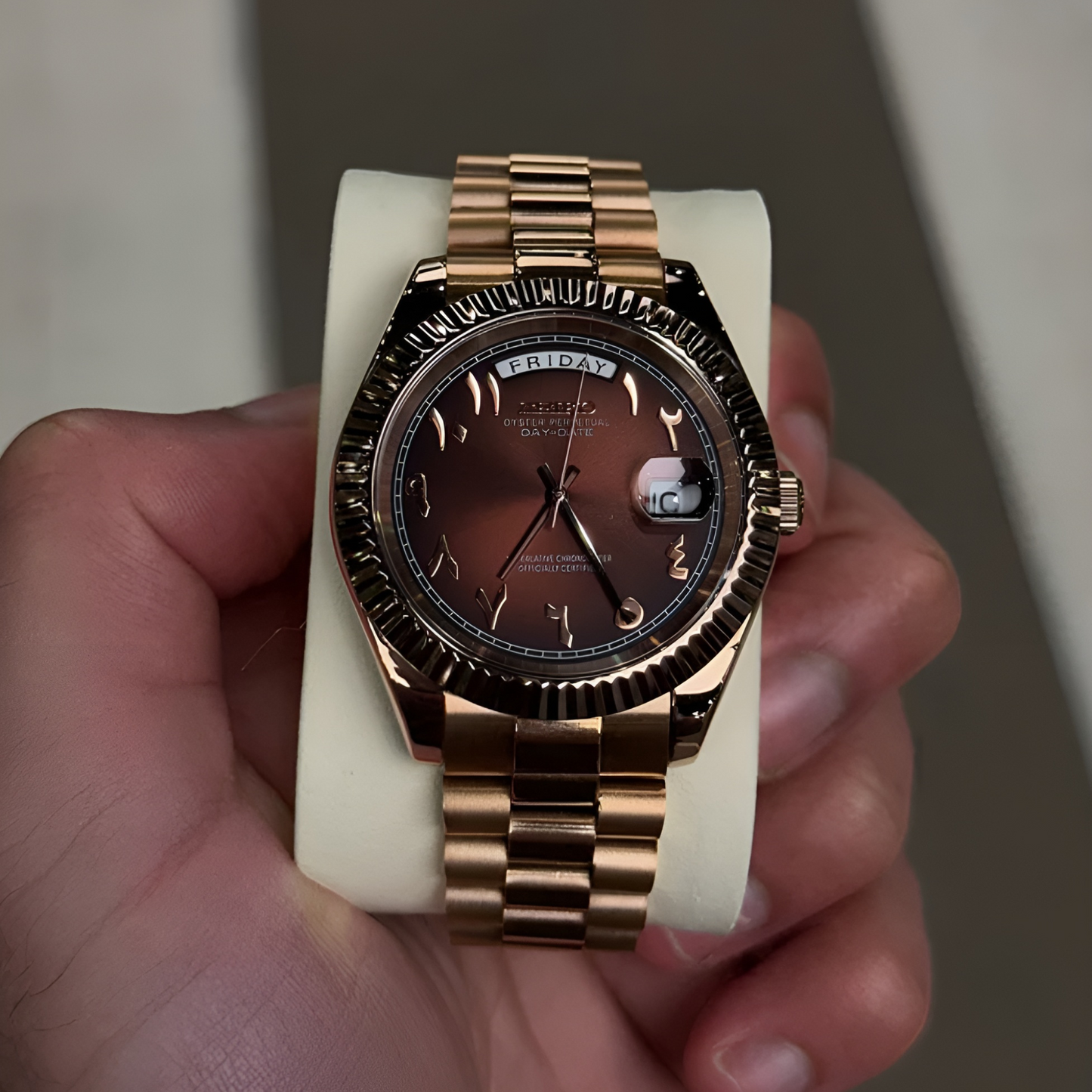 EdelNest™ Champagne Rose Arabic Dial