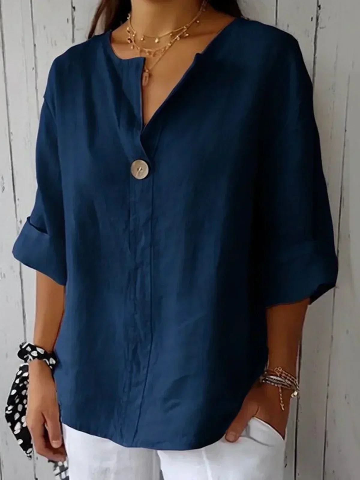 Louise™ - Chique Komfort Bluse