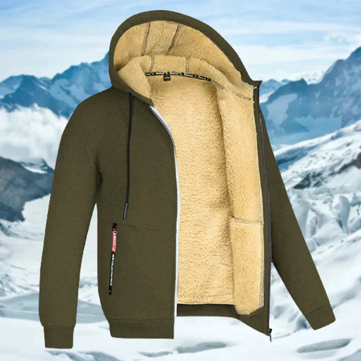 Gilben - Veste d'hiver homme à capuche et polaire