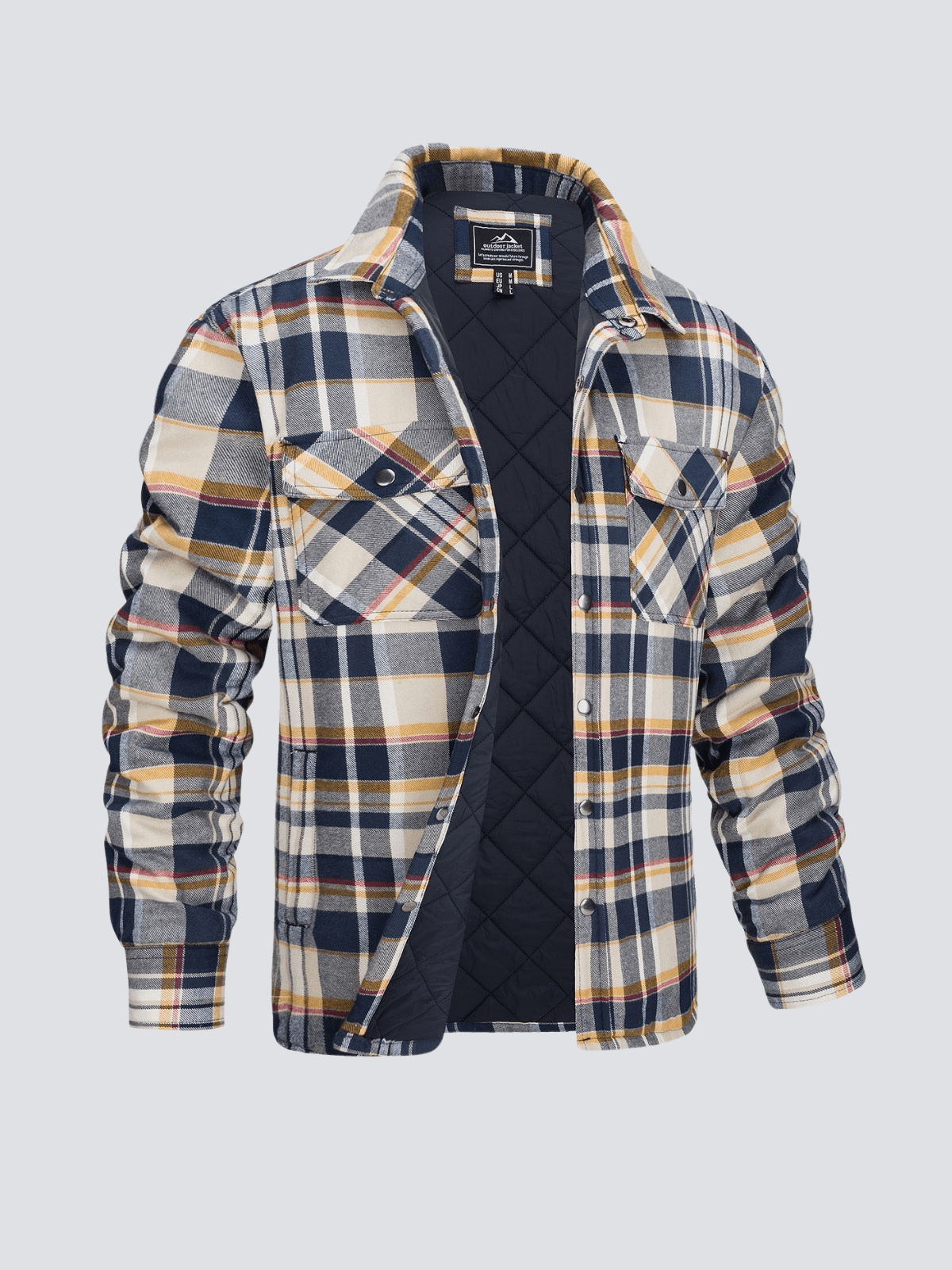 Ben™ - Veste en flanelle rayée