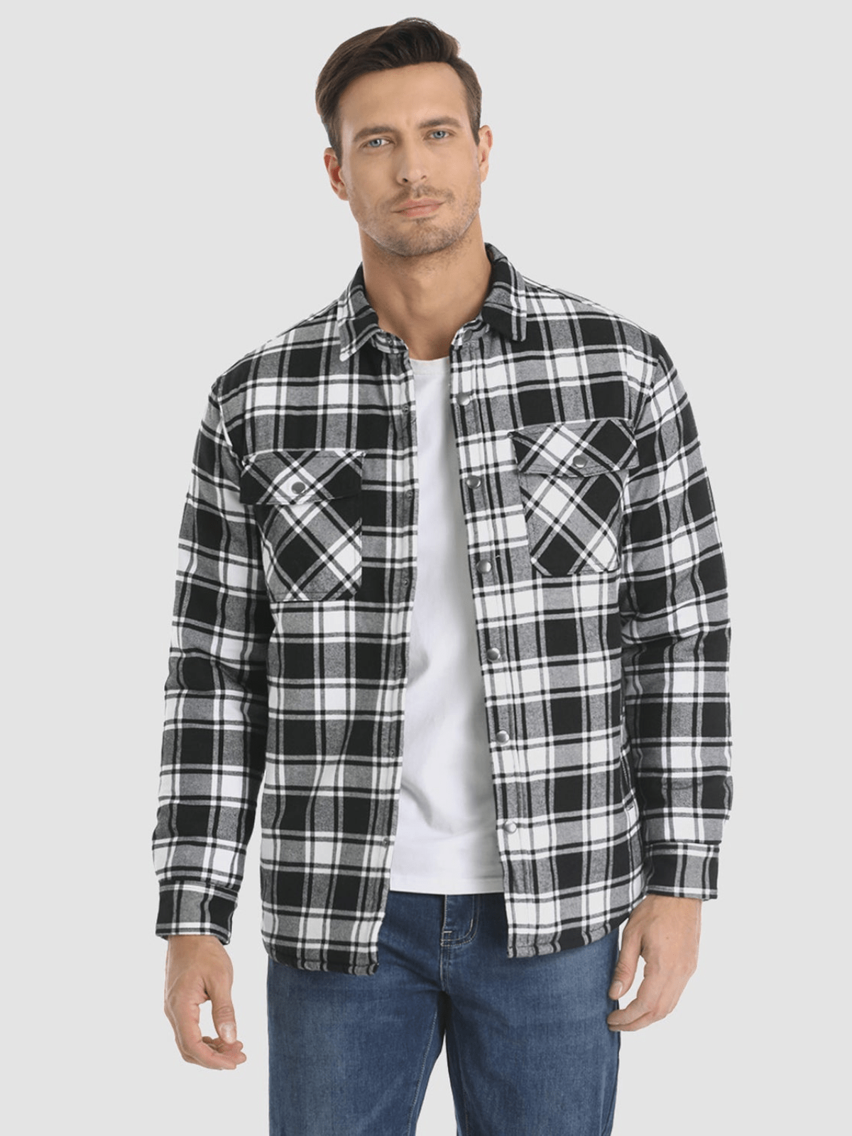 Ben™ - Veste en flanelle rayée
