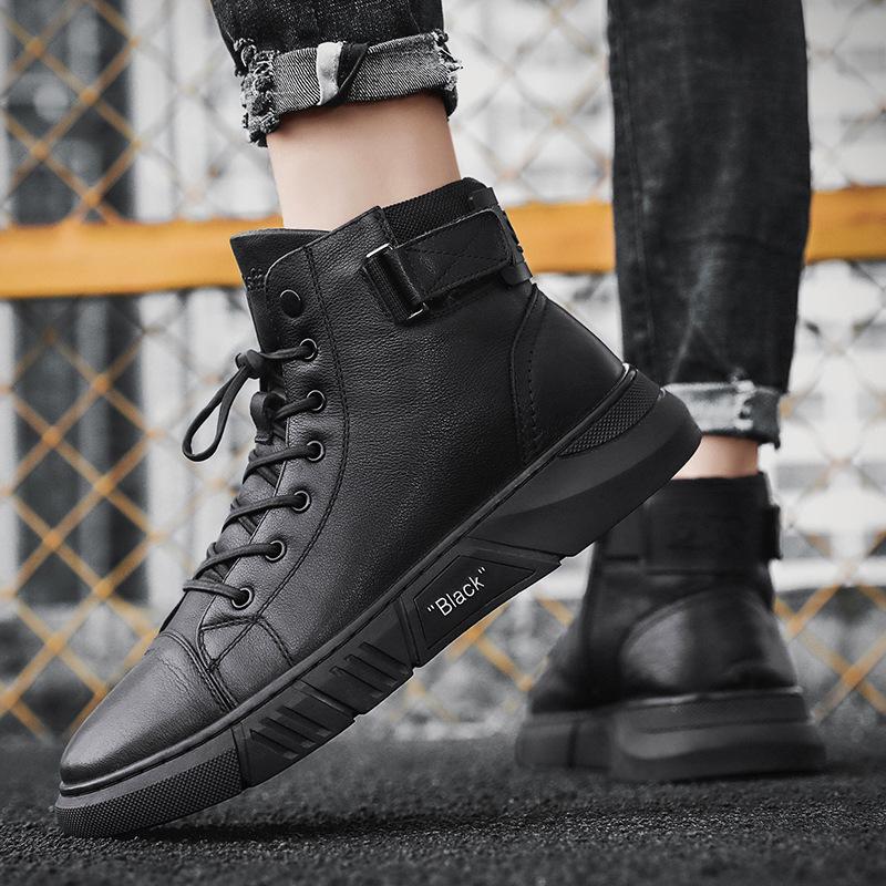 Ben™ - Robuste Herren Lederstiefel aus schwarzem Leder