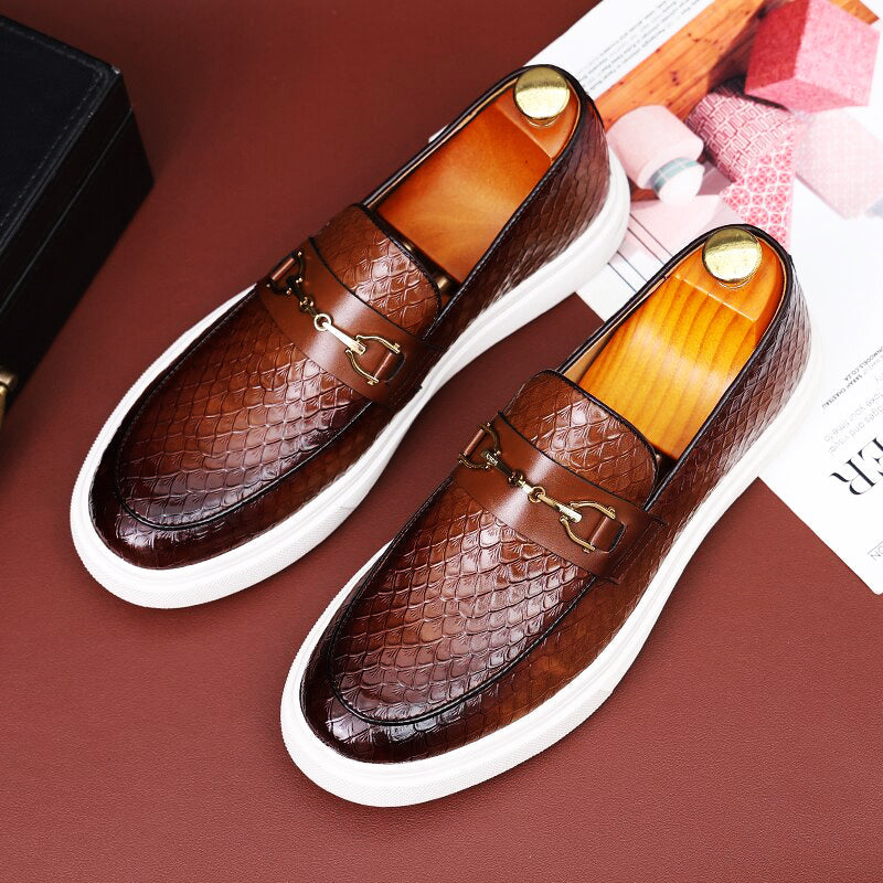Leon™ - Mocassins Couture NoirVerde