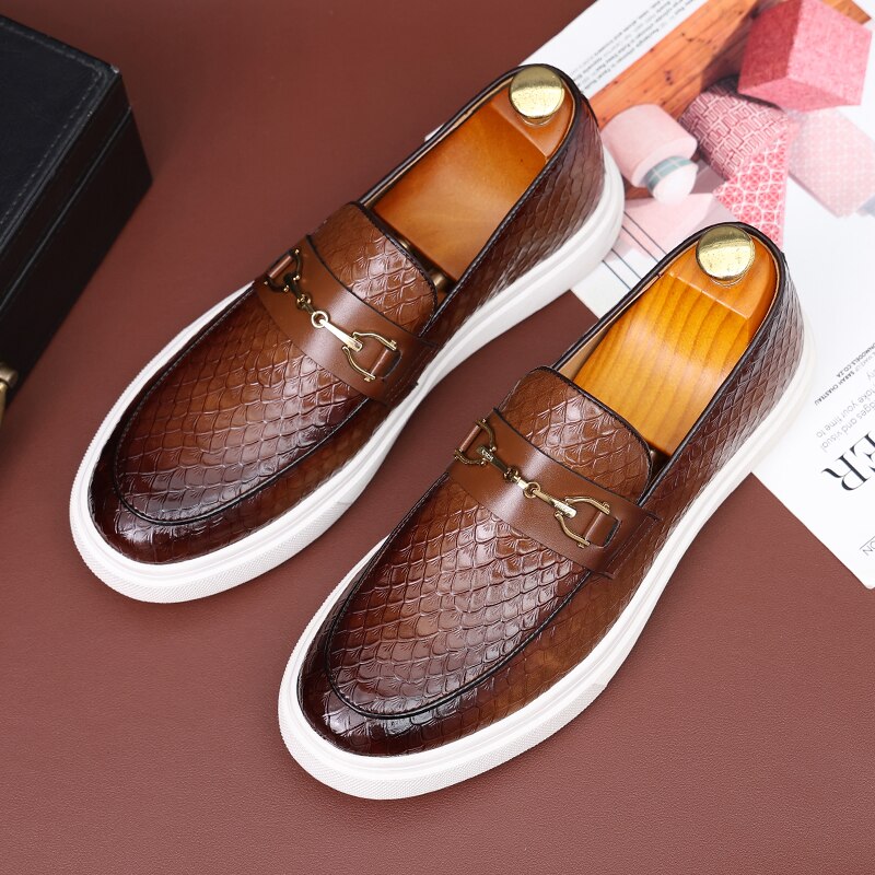 Leon™ - Mocassins Couture NoirVerde