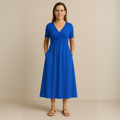 Corazon™ | Midikleid mit V-Ausschnitt