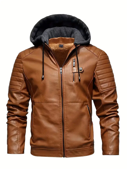 Jonas™ | La veste d'hiver en cuir élégante pour homme