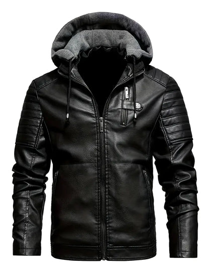 Jonas™ | La veste d'hiver en cuir élégante pour homme