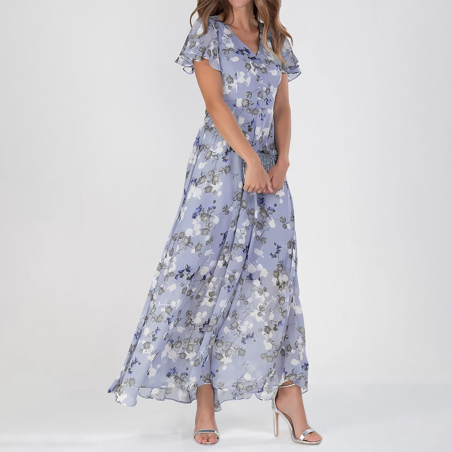 Sofia™ | Blumenkleid mit Volantärmeln