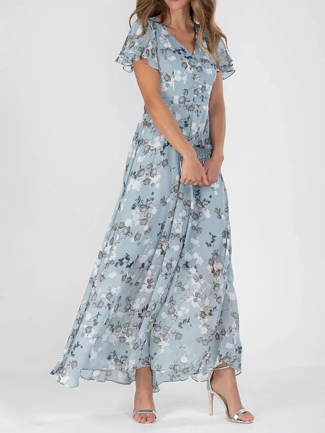 Sofia™ | Blumenkleid mit Volantärmeln