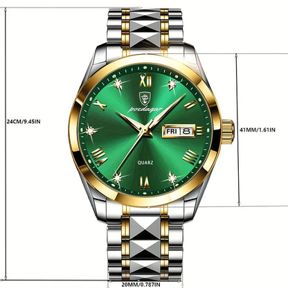 PDG Emerald Prestige – Montre homme luxueuse en acier inoxydable