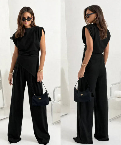 Elsa™ Elegantes, einfarbiges zweiteiliges Set für Damen