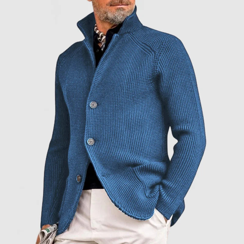 Luca™ - Cardigan élégant à revers pour homme