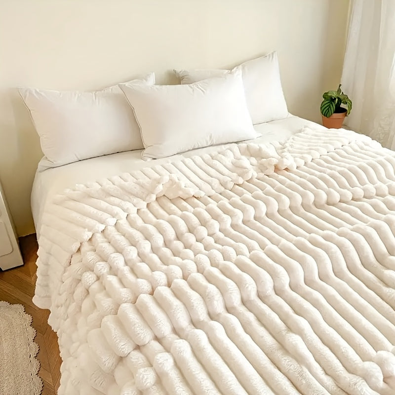 VeluLuxe – Kuscheldecke aus Kunst-Kaninchenfell