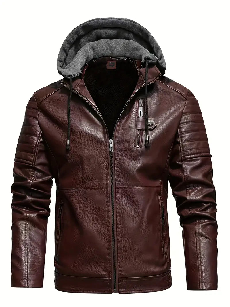 Jonas™ | La veste d'hiver en cuir élégante pour homme