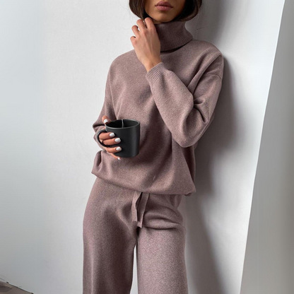 Vanessa - 2-teiliges Set, Pullover mit Rollkragen und lange Hose