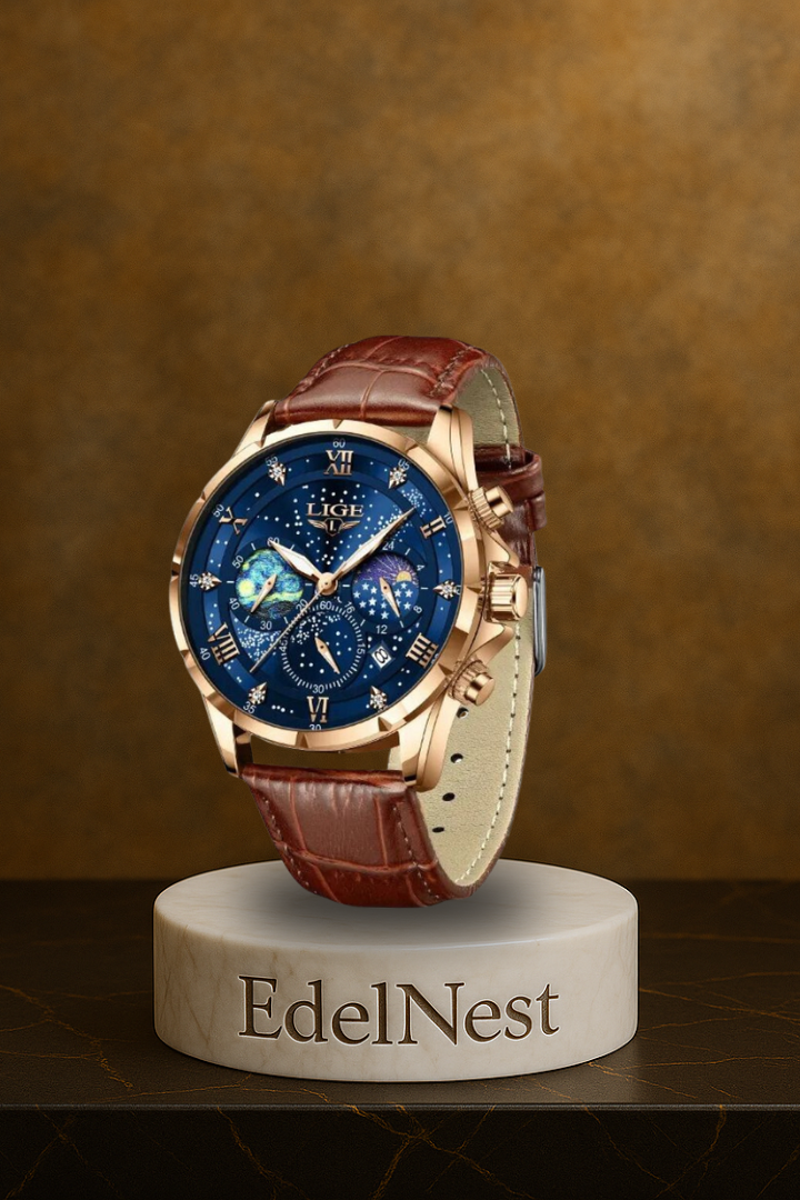 Elegante Mondphasenuhr