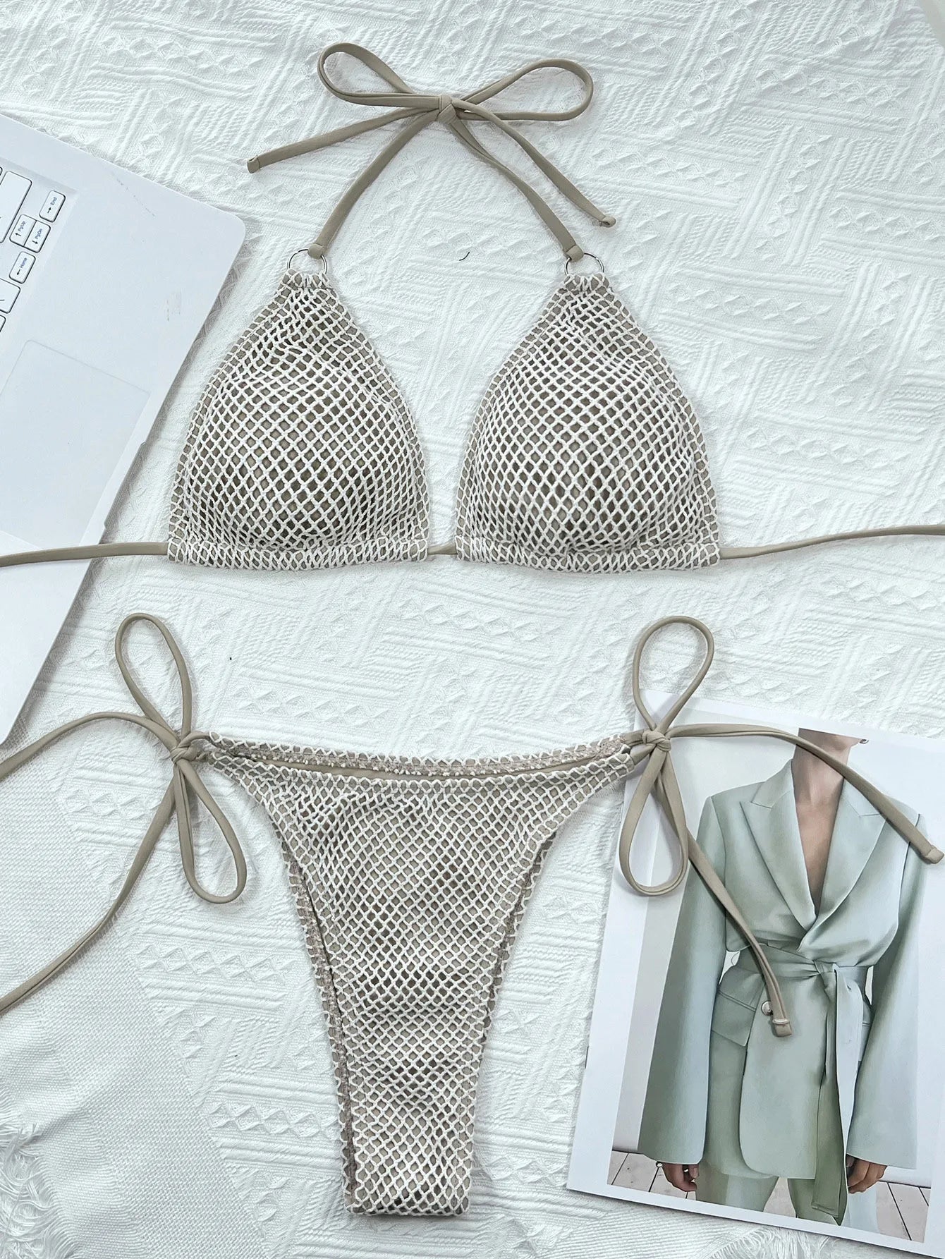 Maddie | Gefütterter Netzbikini