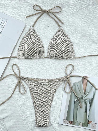 Maddie | Gefütterter Netzbikini