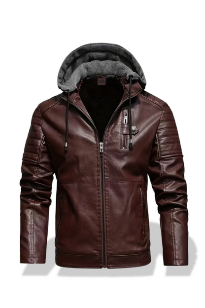 Tim™ - La veste d'hiver en cuir élégante