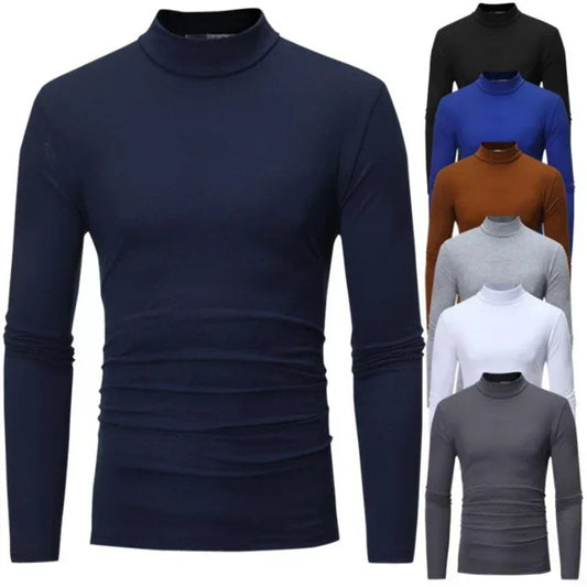Leon™ – Pull col roulé slim classique