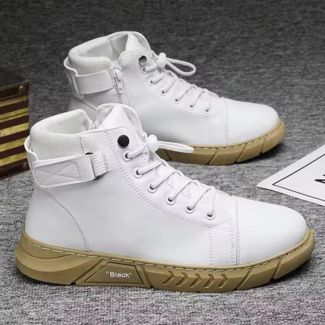 Ben™ -  Robuste Herren Lederstiefel aus schwarzem Leder