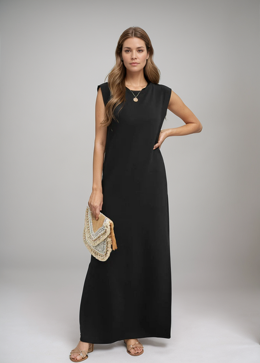 Therese™ | Ärmelloses Maxikleid im Minimalstil
