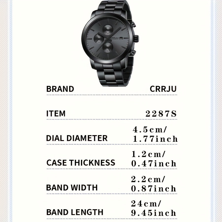 CJ Phantom Black – Montre d'affaires élégante