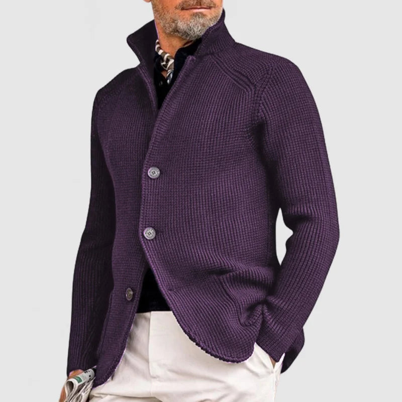 Luca™ - Cardigan élégant à revers pour homme