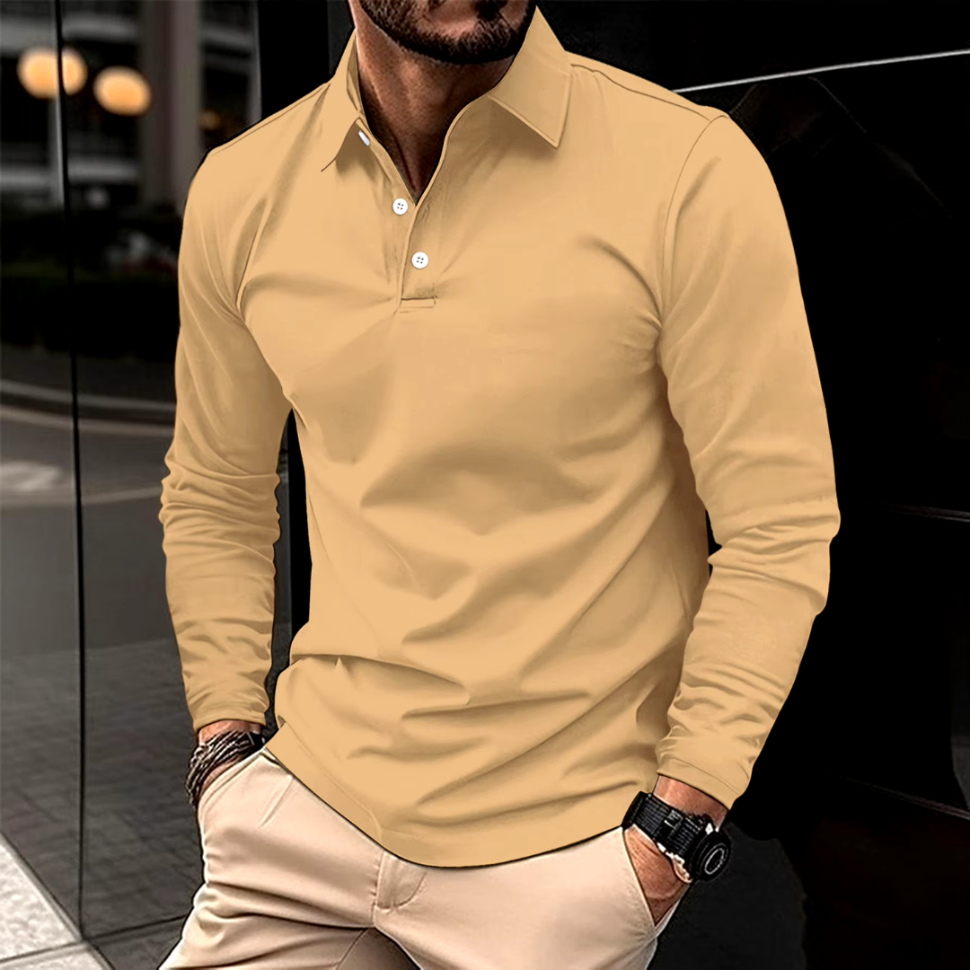 Nico™ - Polo décontracté à manches longues 