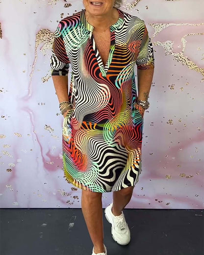 Sonya™ | Kleid mit optischer Illusion und T-Shirt-Schnitt