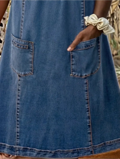 Raquel™ | Jeans-Tunikakleid mit Taschen