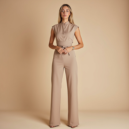 Greta™ | Eleganter Jumpsuit mit Gürtel