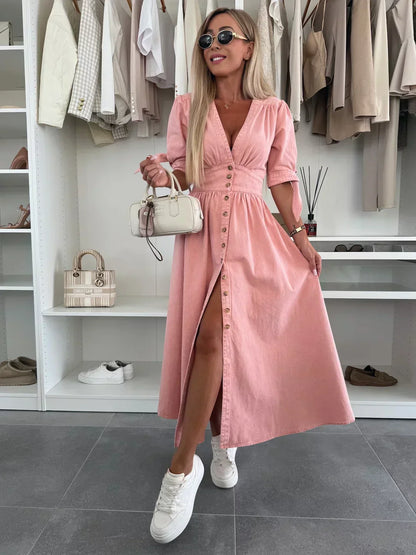 Luise™ | Strahlendes Denim-Kleid