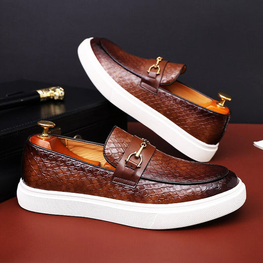 Leon™ - Mocassins Couture NoirVerde