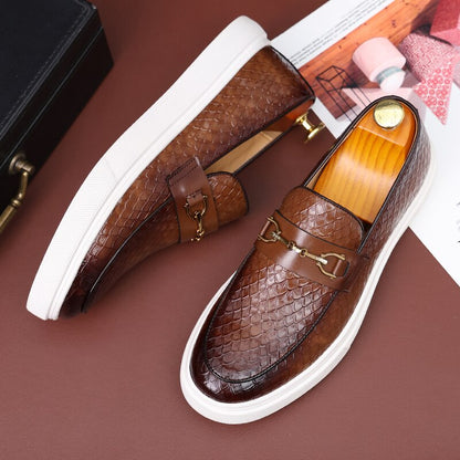 Leon™ - Mocassins Couture NoirVerde