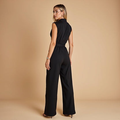 Greta™ | Eleganter Jumpsuit mit Gürtel