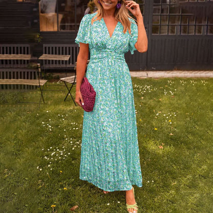 Seraphina™ | Geblümtes Maxikleid mit Flatterärmeln