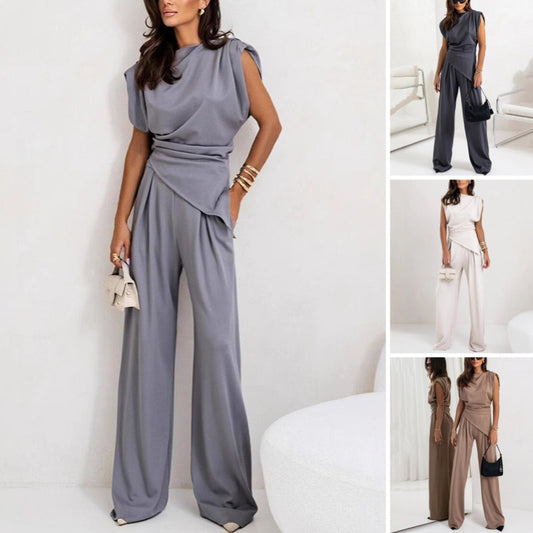 Elsa™ Elegantes, einfarbiges zweiteiliges Set für Damen