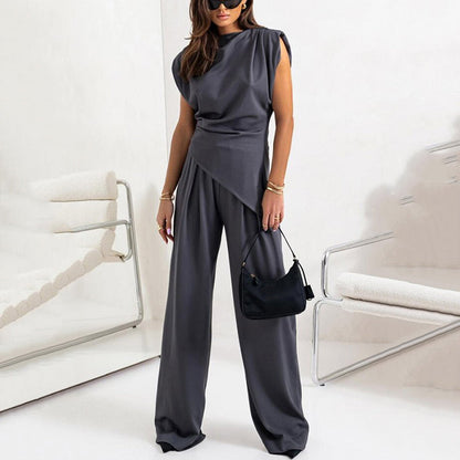 Elsa™ Elegantes, einfarbiges zweiteiliges Set für Damen
