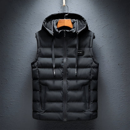 Gilet doublé avec capuche